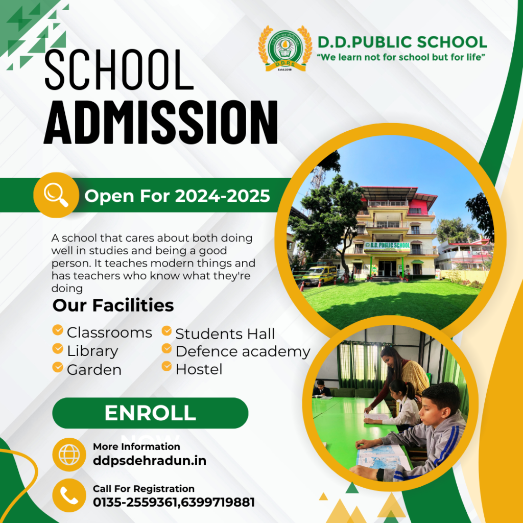 Admissions Open for 2024 -25 in DD Public School