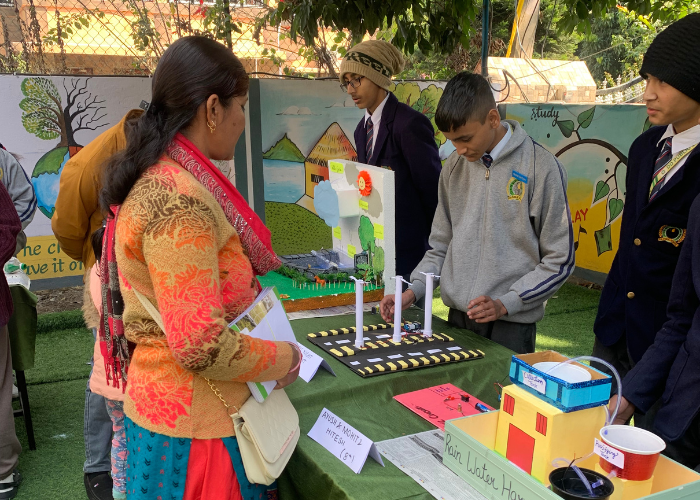 Parents are also taking interest in the projects made by students.