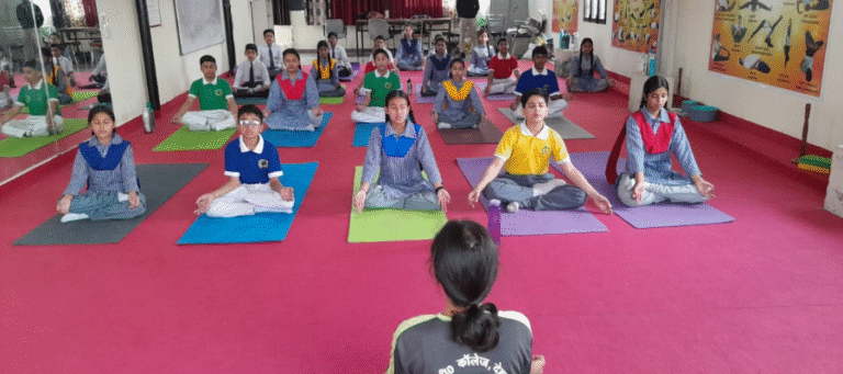 Yoga Helps Students Improve Concentration – School in Dehradun